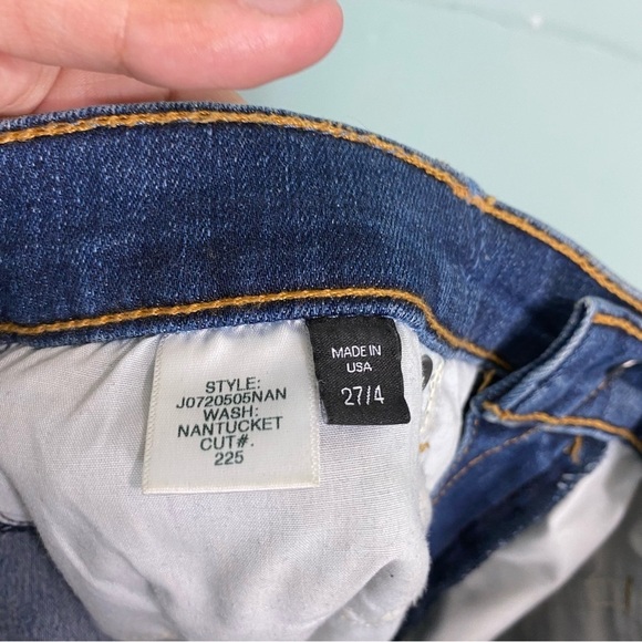 Veronica Beard Jeans Kate Nantucket Skinny High Rise Blue Jeans Sparkle Waist 27 - Picture 6 of 8